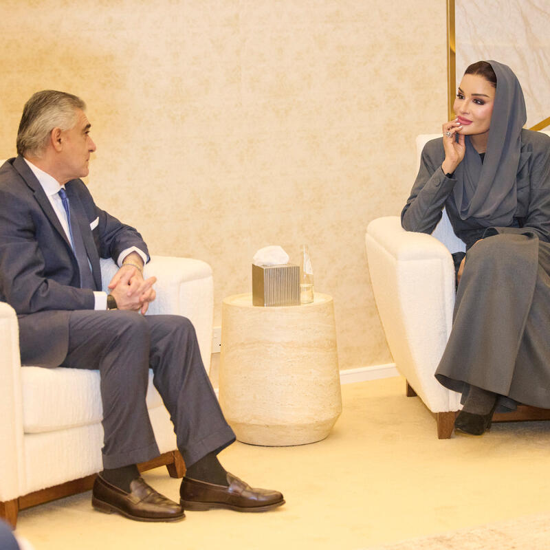 Her Highness Meets International Officials on the Sidelines of Web Summit Qatar 2026