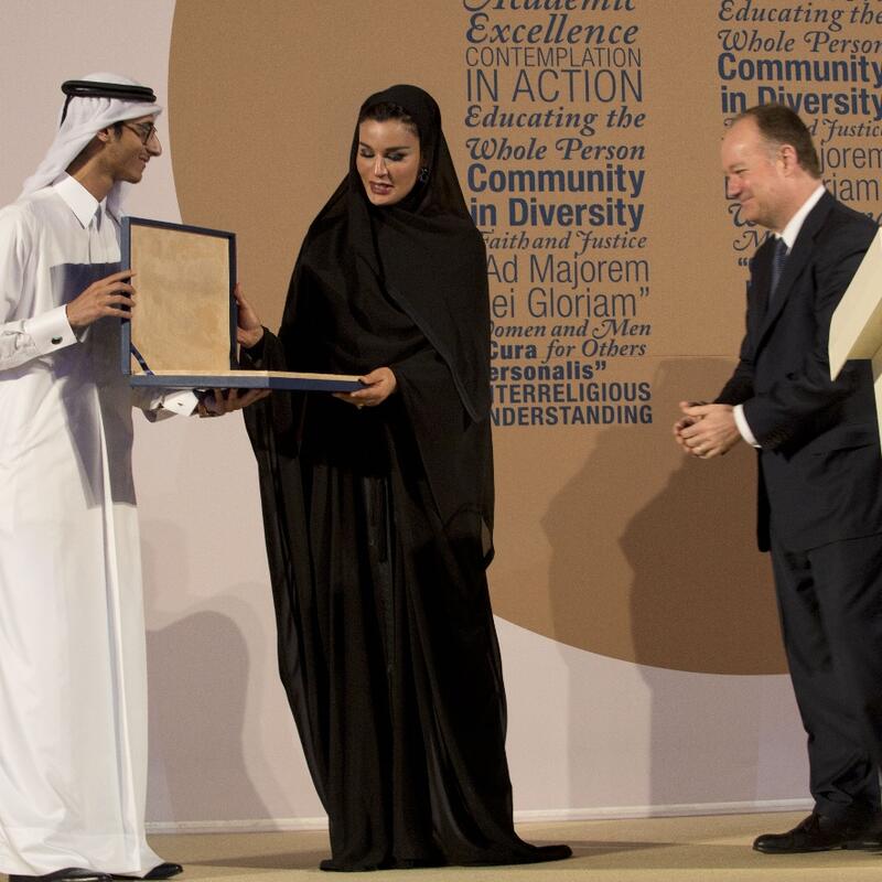 صاحبة السمو تشهد احتفالية جورجتاون بمرور عشر سنوات على تأسيسها في قطر