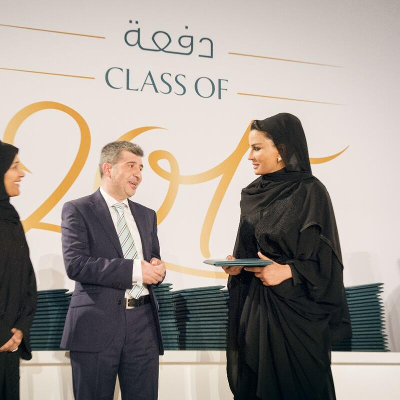 صاحبة السمو تشهد حفل تخريج جامعة حمد بن خليفة