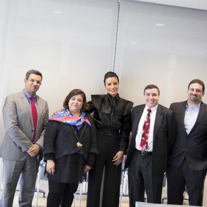 HH Sheikha Moza visits Harvard University and Massachusetts General Hospital