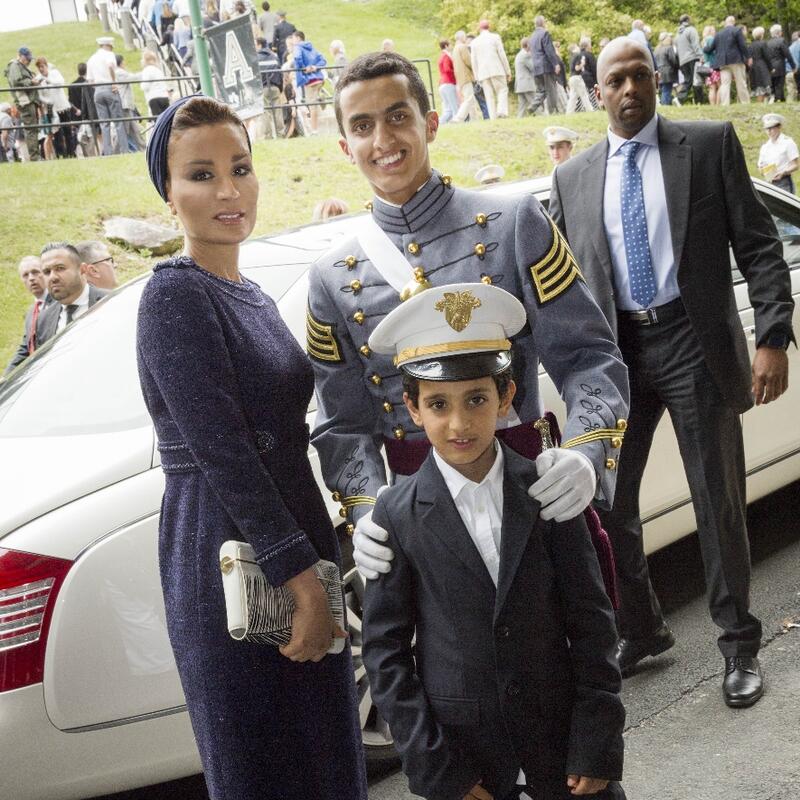 HH Sheikha Moza attends US Military Academy Graduation