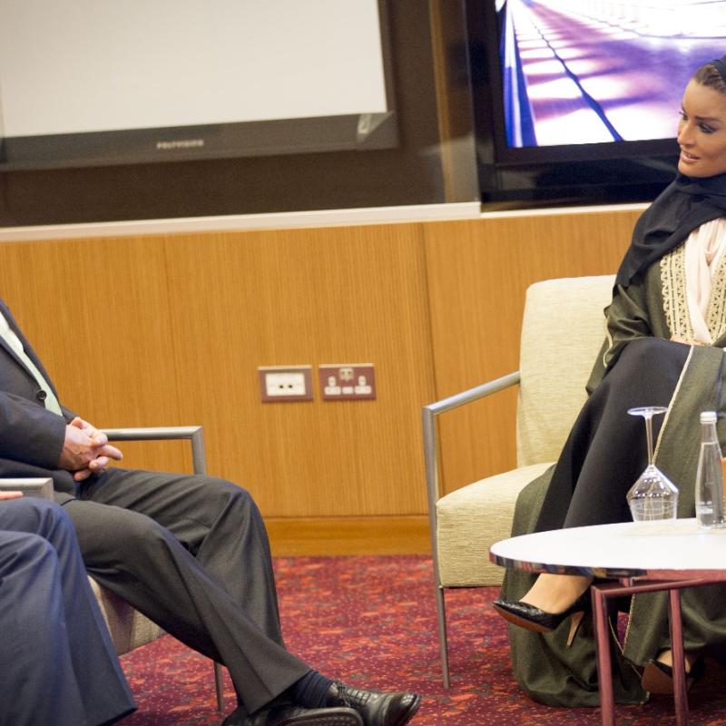 HH Sheikha Moza Meets President of United Nations General Assembly