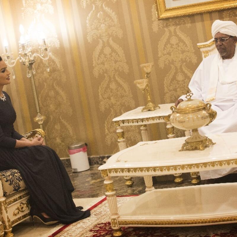 HH Sheikha Moza Meets President Of Sudan
