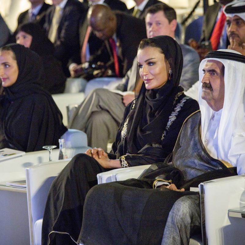 HH the Father Amir and HH Sheikha Moza attend Qatar Foundation Convocation 2018
