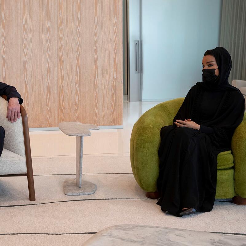 صاحبة السمو تجتمع بفخامة الرئيس التونسي