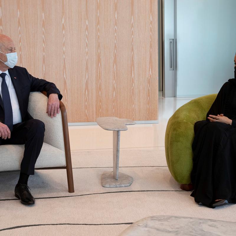 HH Sheikha Moza meets with President of Tunisia