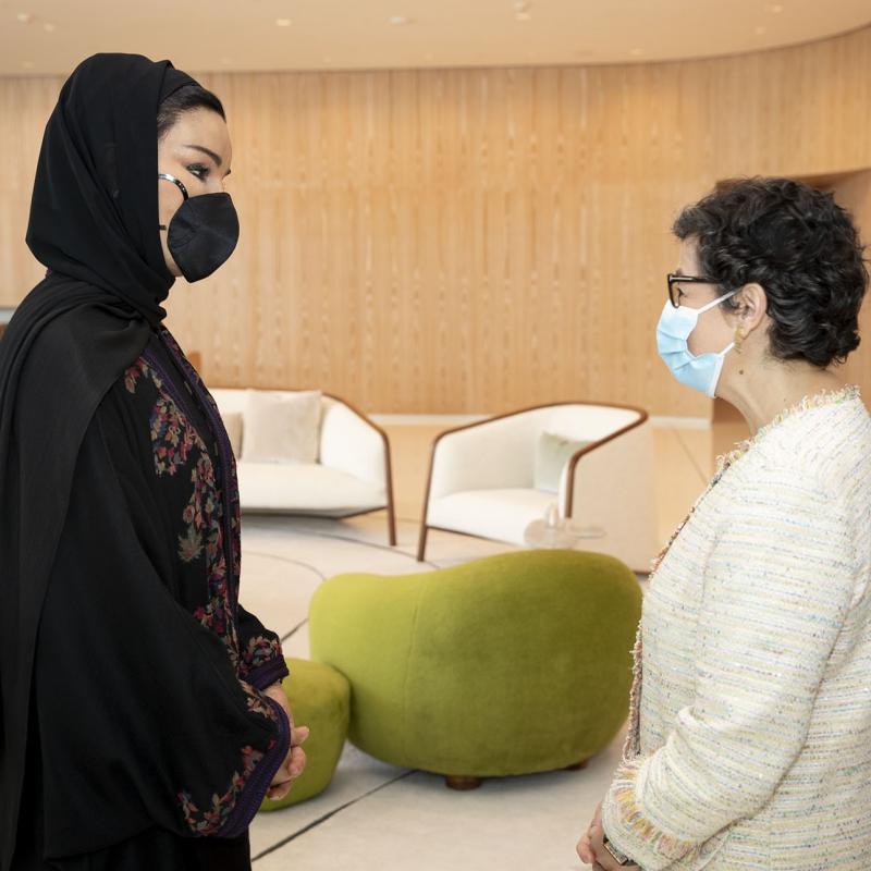 صاحبة السمو تجتمع بوزيرة الشؤون الخارجية الاسبانية