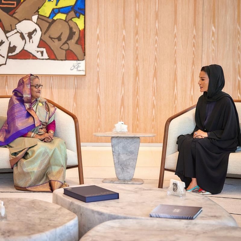 Her Highness Meets with The Prime Minister of Bangladesh