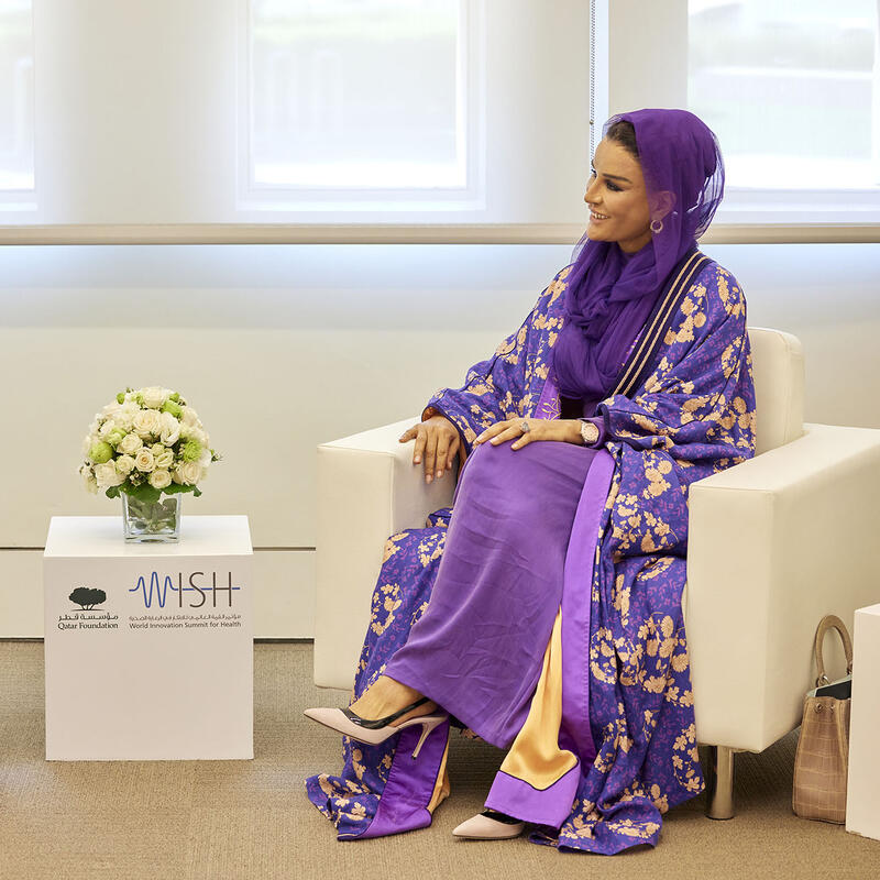 Her Highness meets with the First Lady of the Republic Sierra Leone