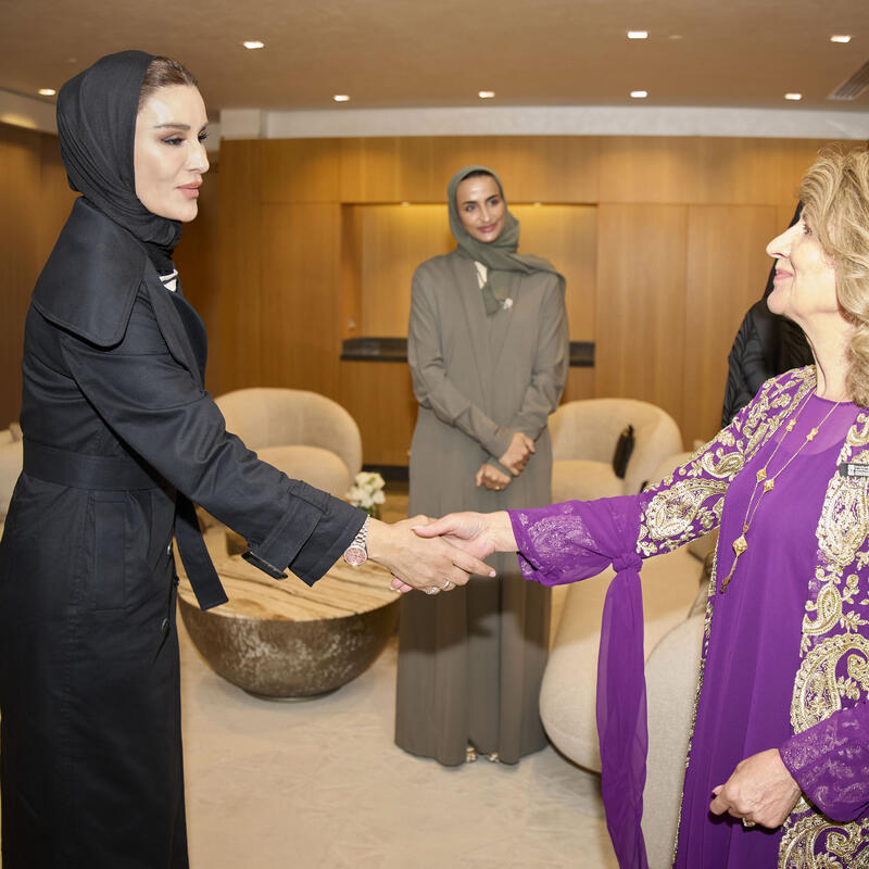 صاحبة السمو تجتمع بحرم الرئيس العراق