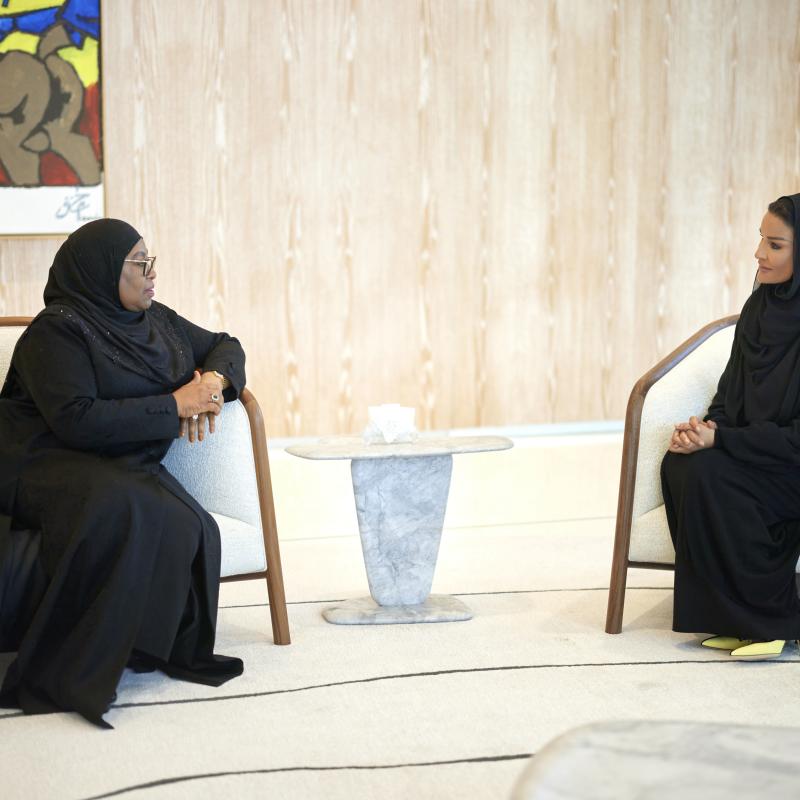 HH meets with Her Excellency President of Tanzania