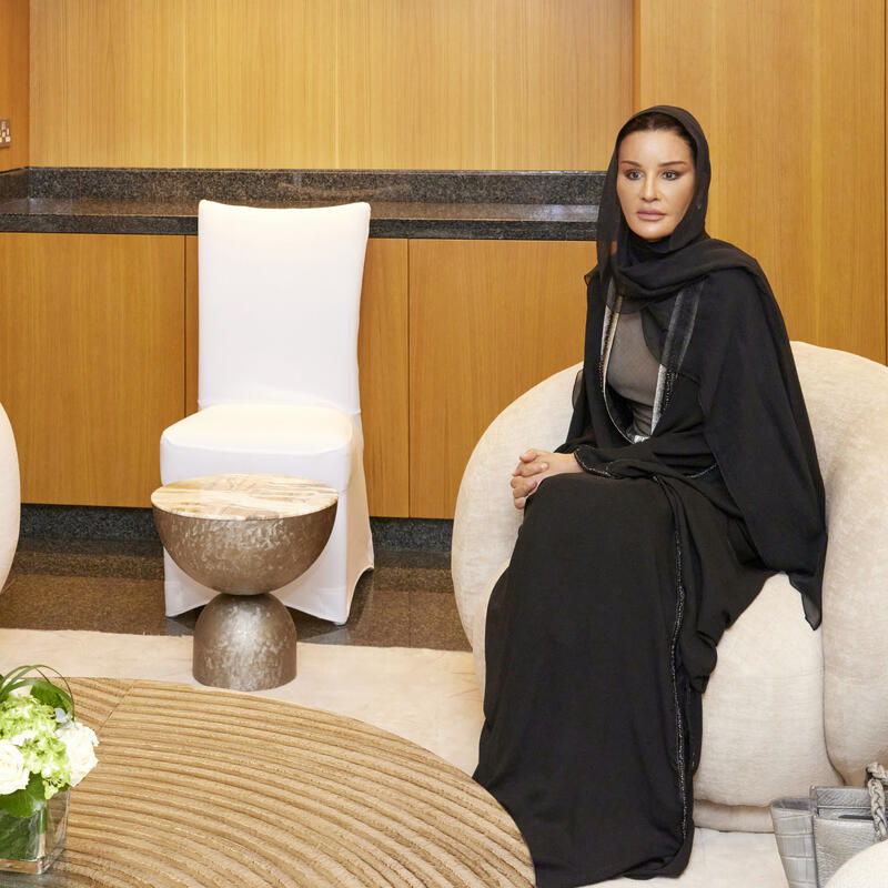 Her Highness meets with the First Lady of the Republic of Uzbekistan