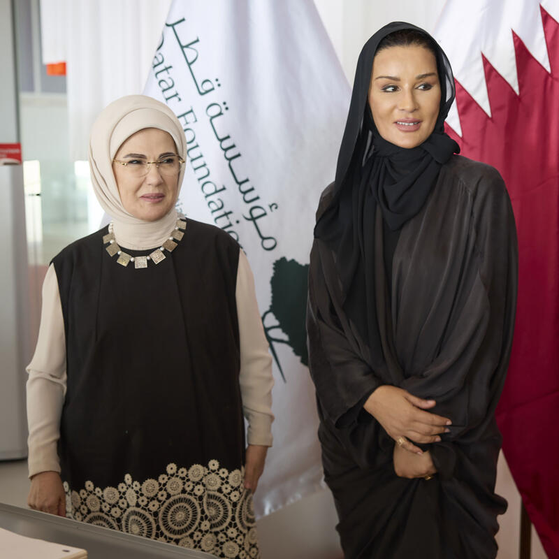 صاحبة السمو تجتمع بحرم فخامة الرئيس التركي