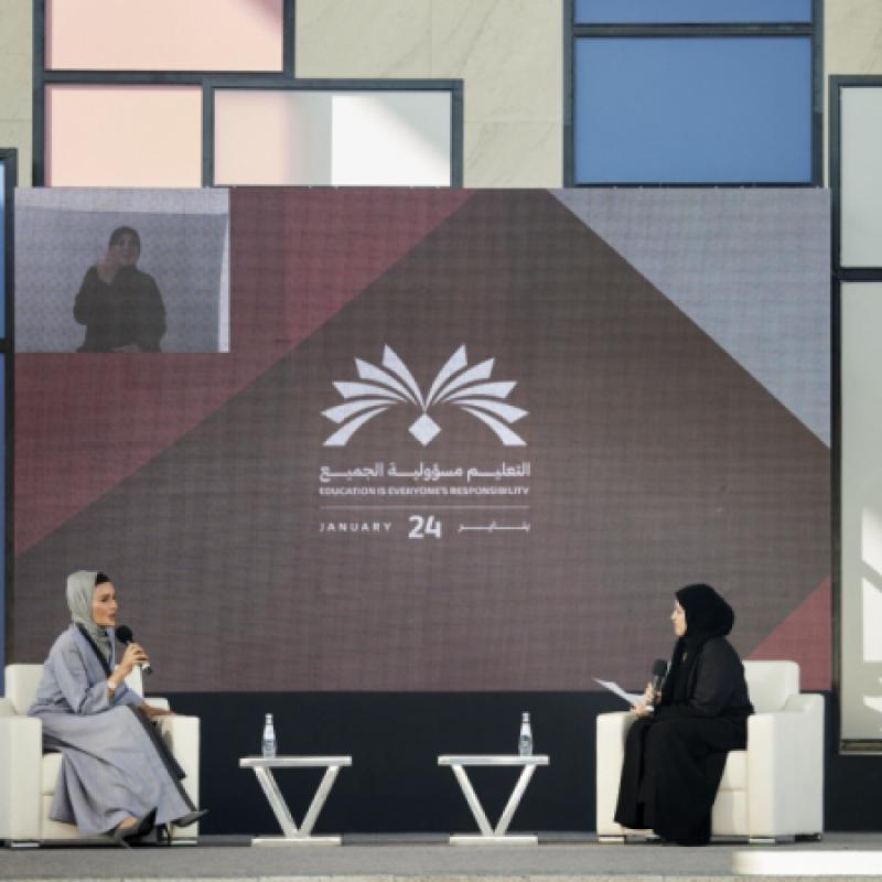 Her Highness Sheikha Moza Participates In QF’s Celebration Of International Day Of Education