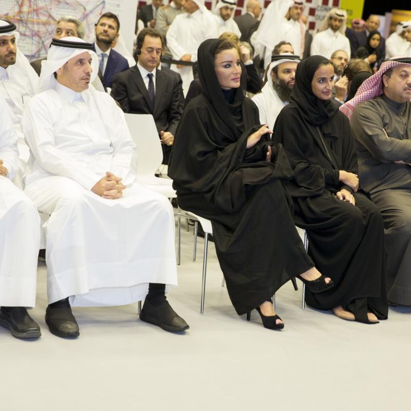 HH Sheikha Moza and Prime Minister discuss future collaborations at "Thriving Together" event