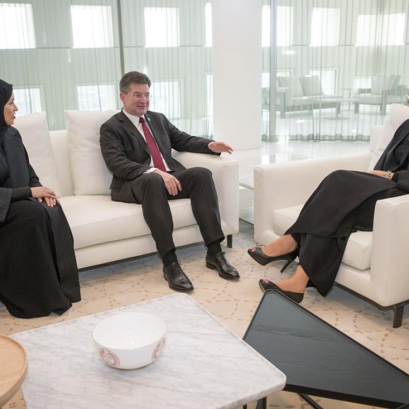 HH Sheikha Moza meets with UNGA President