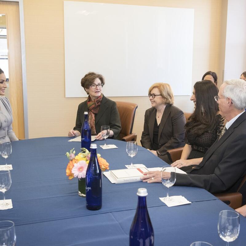 HH Sheikha Moza launches research partnership between Columbia University and Qatar Foundation International to study needs of Arab refugee students in US