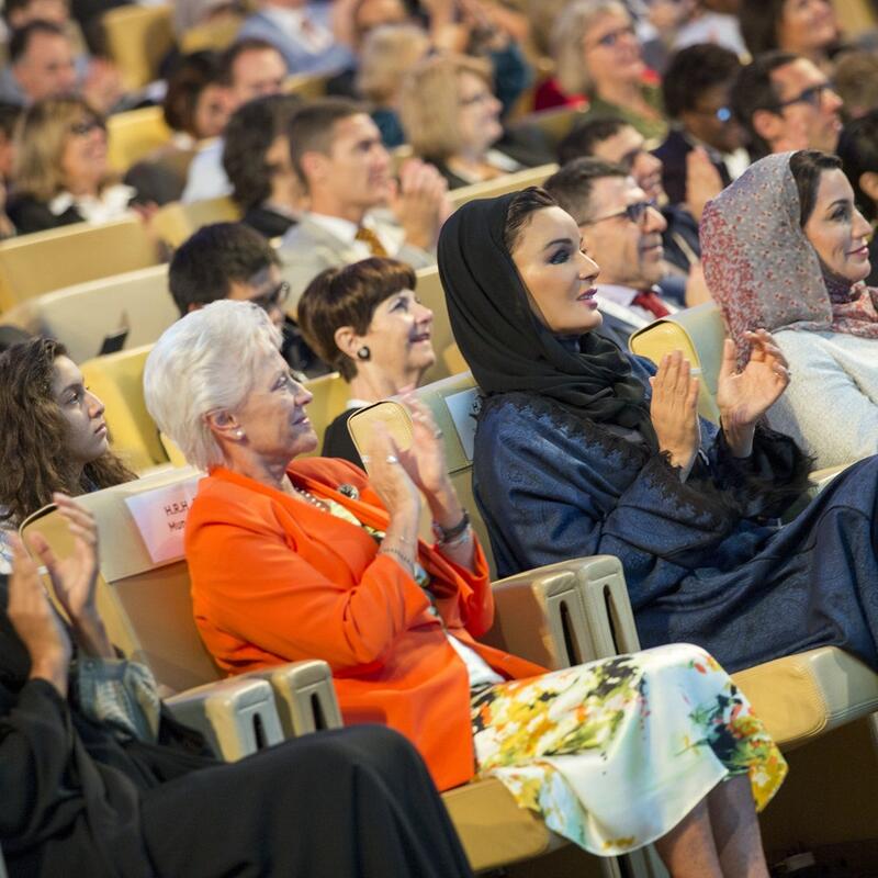 HH Sheikha Moza Attends Closing of WISH 2018