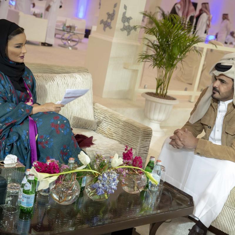 HH Sheikha Moza attends second day of Longines Global Champions Tour's First Round