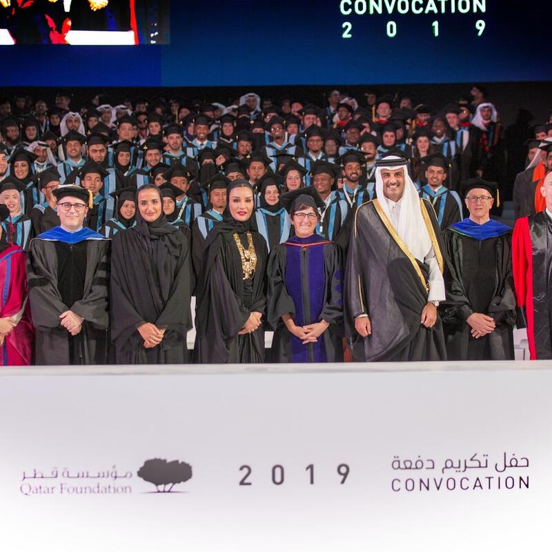صاحب السمو أمير البلاد المفدى و صاحبة السمو يشهدان حفل تكريم مؤسسة قطر 2019