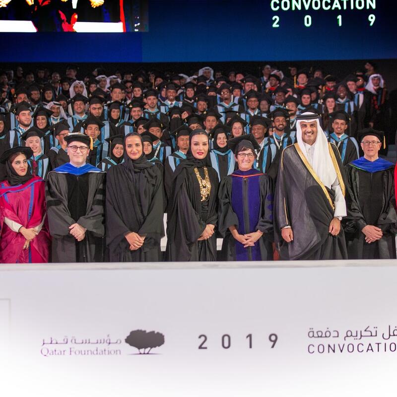 HH the Amir and HH Sheikha Moza attend 2019 Qatar Foundation Convocation