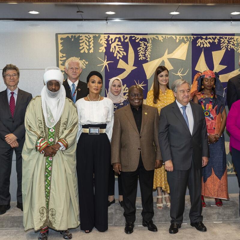 صاحبة السمو تشارك في اجتماع المدافعين عن أهداف التنمية المستدامة للأمم المتحدة