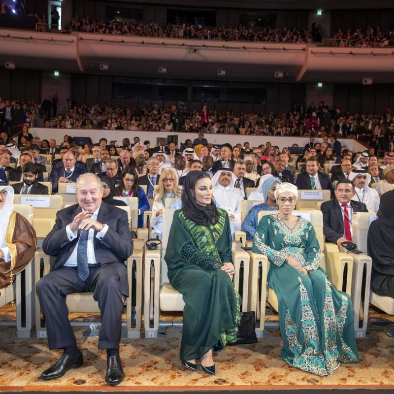 صاحبة السمو تشهد حفل افتتاح مؤتمر وايز 2019