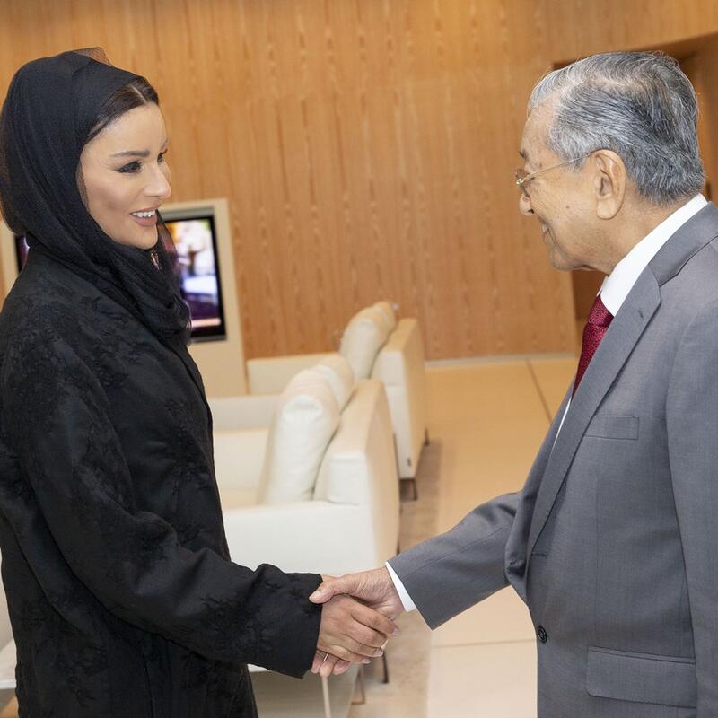 صاحبة السمو تجتمع برئيس الوزراء الماليزي