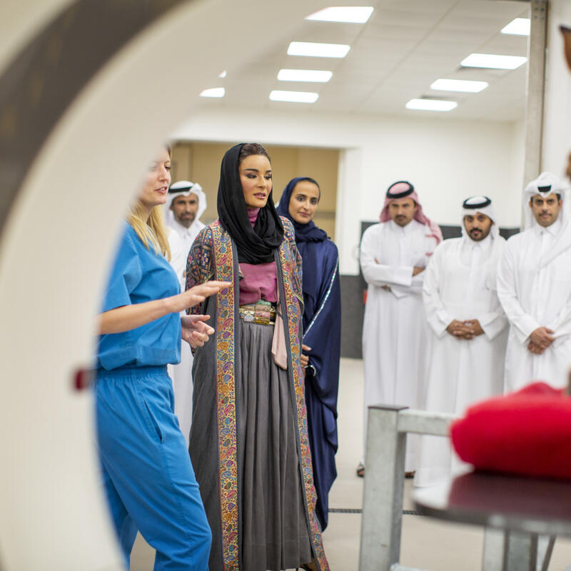 صاحبة السمو تفتتح المركز الطبي البيطري للخيل في مؤسسة قطر