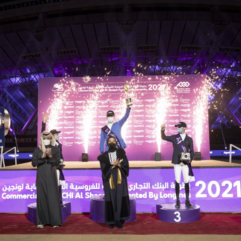 HH Sheikha Moza crowns winner of CHI Al Shaqab 2021