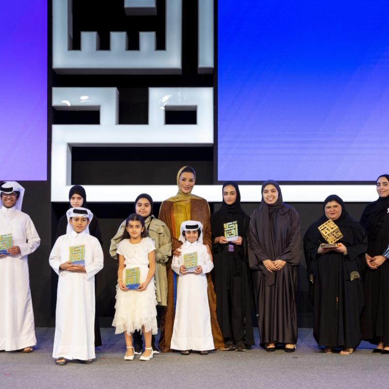 HH Sheikha Moza honors winners of Akhlaquna and Akhlaquna Junior Awards