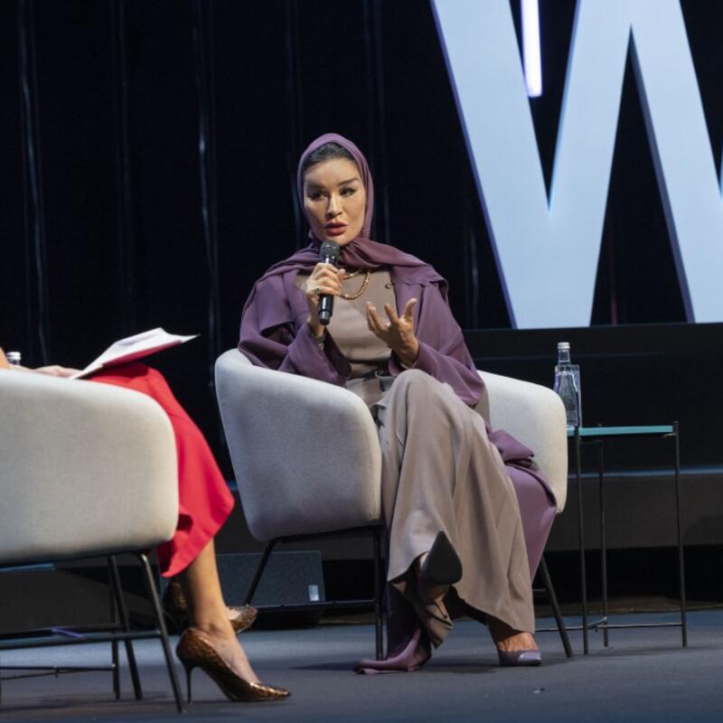 HH Sheikha Moza participates in panel discussion during EAA session at WISE 2021