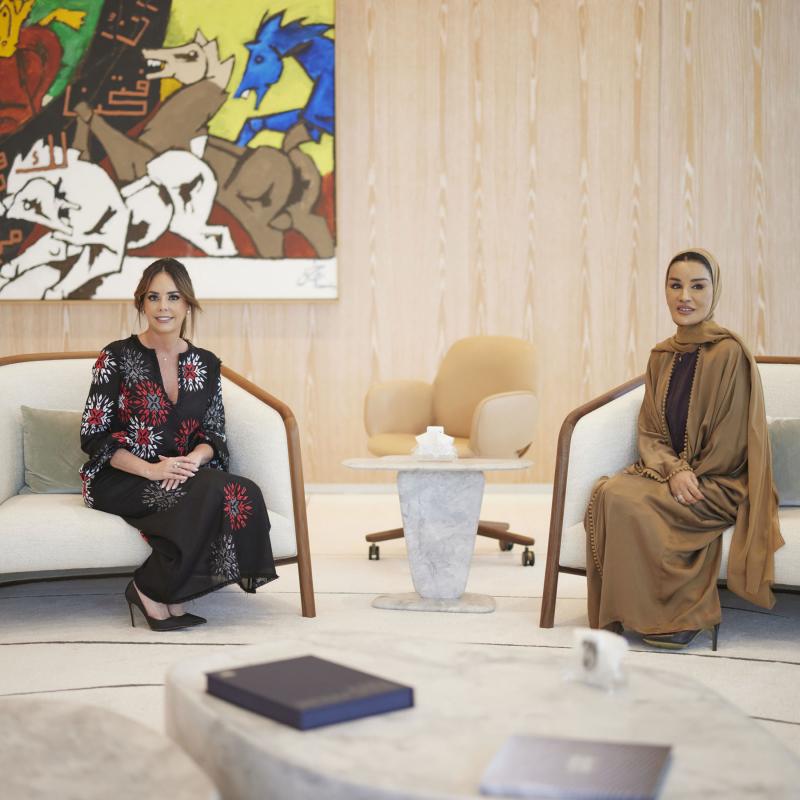 HH meets with the First Lady of Paraguay