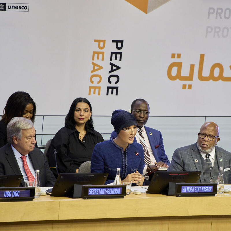 Her Highness Participates in the High-Level Event marking the International Day to Protect Education From Attack