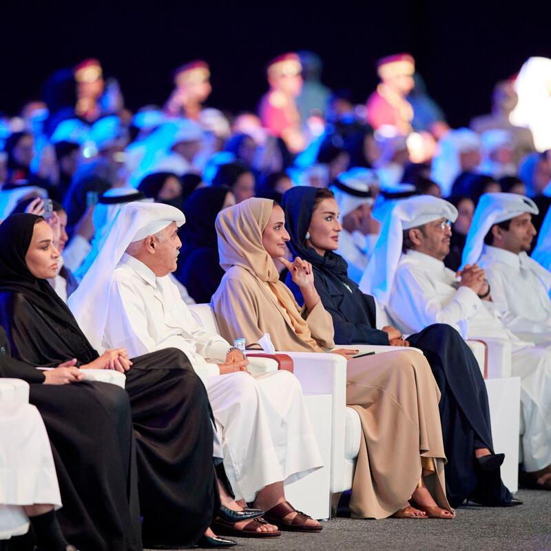Her Highness Sheikha Moza Bint Nasser Attends The Qatar Foundation Schools Commencement Ceremony