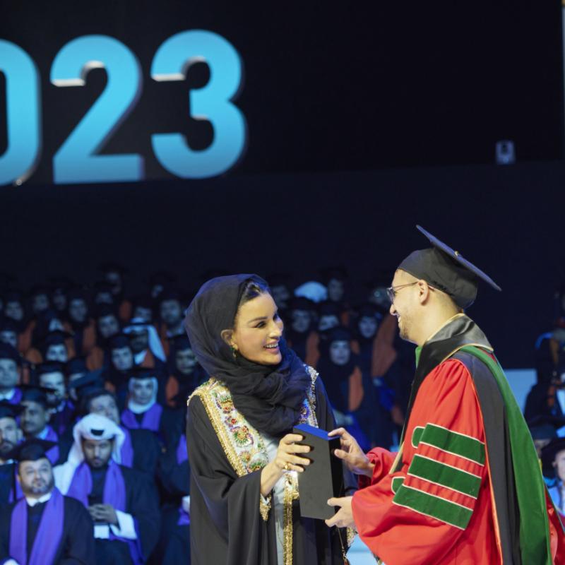 صاحبة السمو تشهد حفل تكريم خريجي مؤسسة قطر 2023