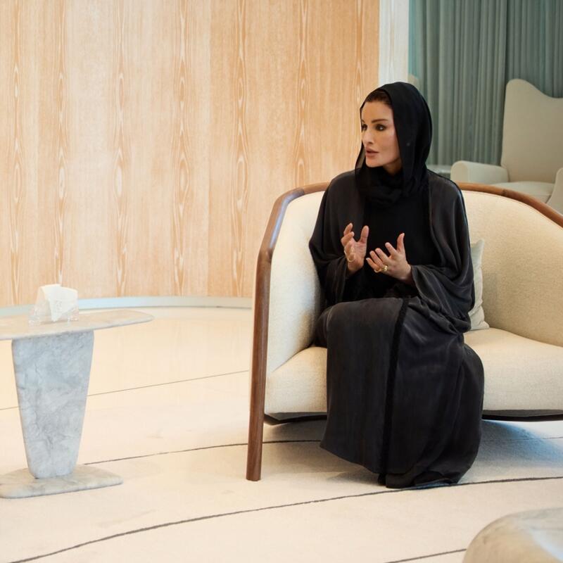 صاحبة السمو تجتمع بالمفوض السامي للأمم المتحدة لشؤون اللاجئين