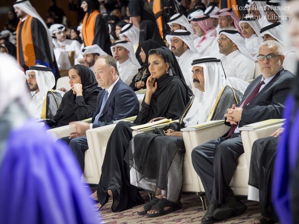 Their Highnesses witness the 2015 Qatar Foundation Convocation Ceremony