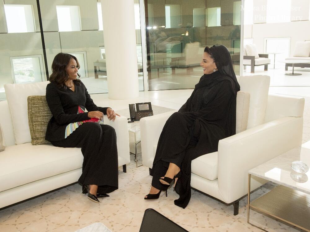 HH Sheikha Moza meets U.S. First Lady
