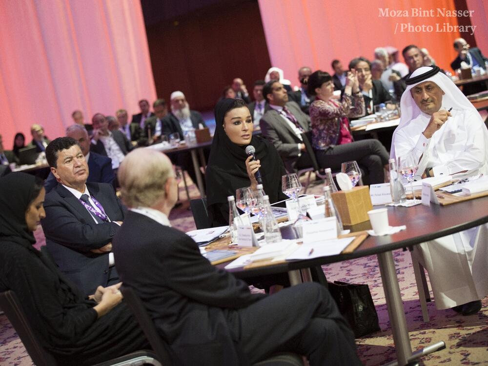 HH Sheikha Moza Bint Nasser Partakes in AES forum opening session