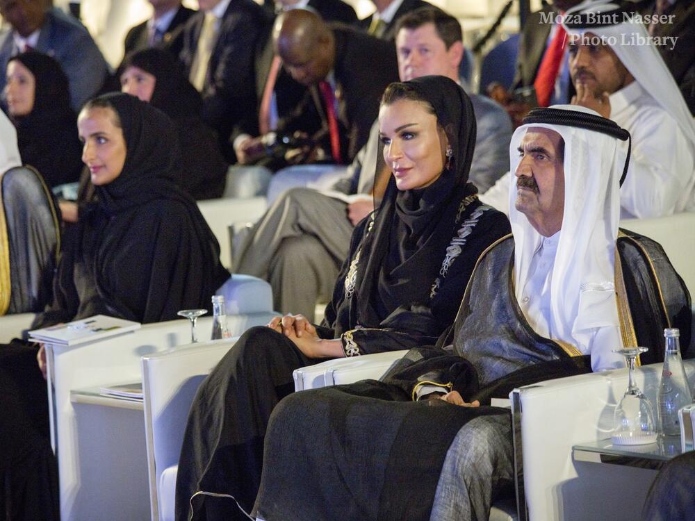 Her Highness Sheikha Moza bint Nasser | HH the Father Amir and HH Sheikha Moza attend Qatar Foundation Convocation 2018