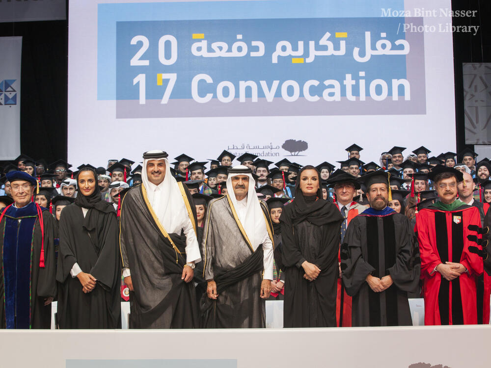 HH the Emir Patronizes Education City Universities Graduation Ceremony