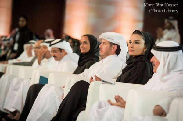HH Sheikha Moza at the Hamad bin Khalifa University Graduation Ceremony 2015