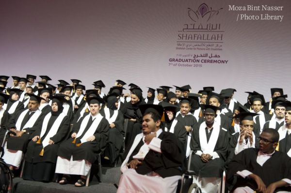 HH Sheikha Moza at Shafallah Center graduation