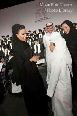 HH Sheikha Moza at Shafallah Center graduation