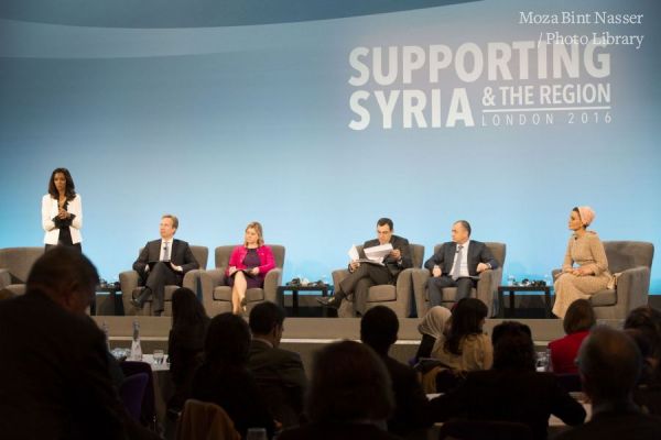 HH Sheikha Moza at Supporting Syria and the Region conference