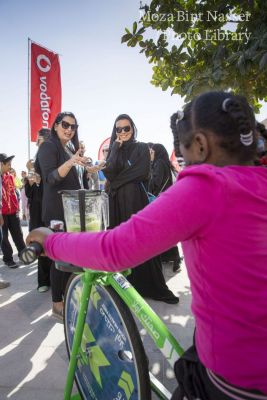 HH Sheikha Moza participates in National Sport Day activities in Education City