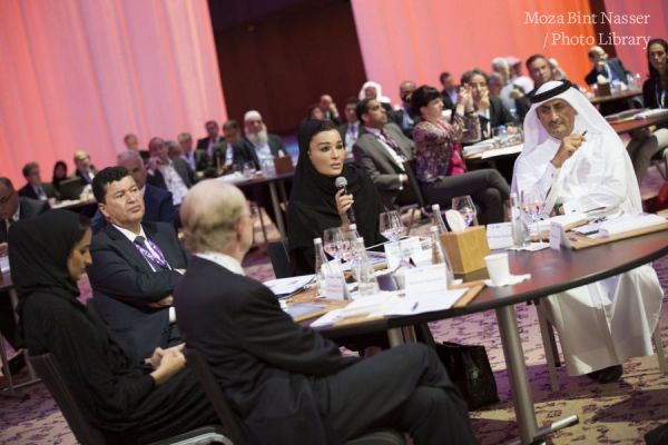 HH Sheikha Moza attends The Arab Expatriate Science and Technology Forum