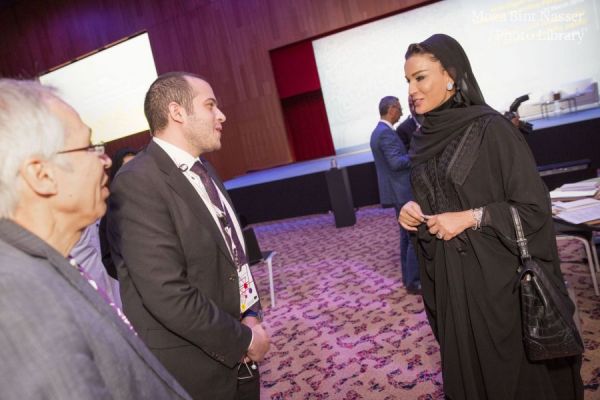 HH HH Sheikha Moza attends The Arab Expatriate Science and Technology Forum