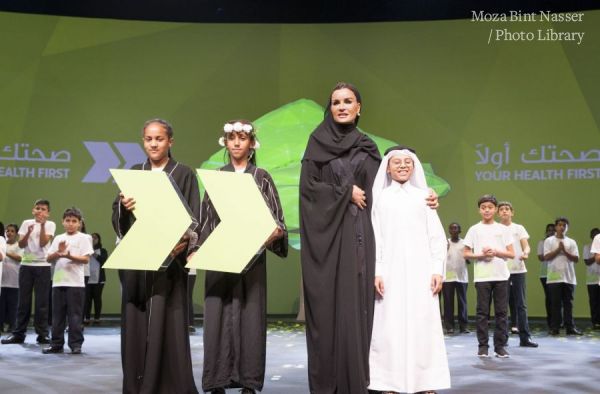 HH Sheikha Moza witnessed the celebration of the 5th anniversary of the health campaign Sahtak Awalan: Your Health First.